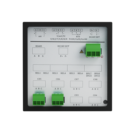 AG恒峰R1200 1-12路 液晶智能 打印有纸记录仪 电流/电压/温度/压力